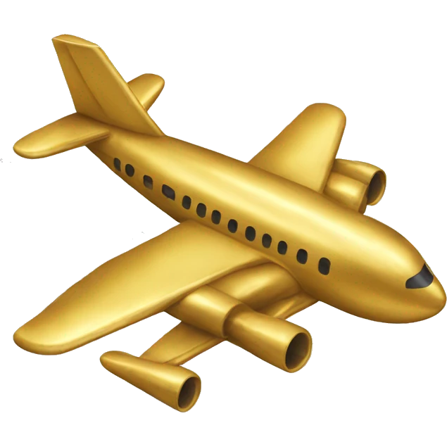 gold plane emoji