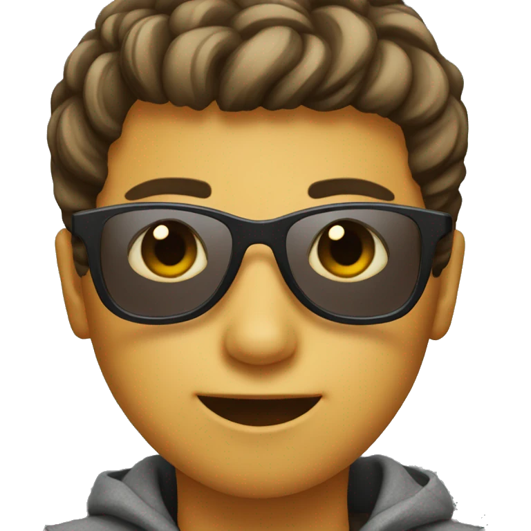 boy with sunglasses emoji