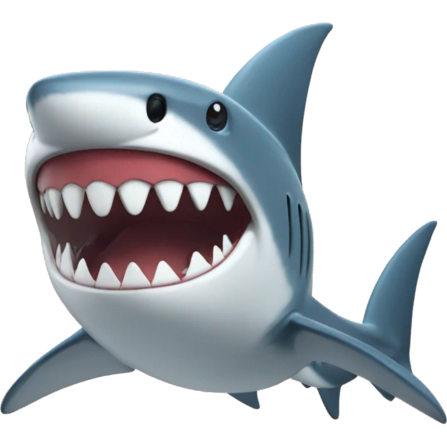 shark with balloo emoji