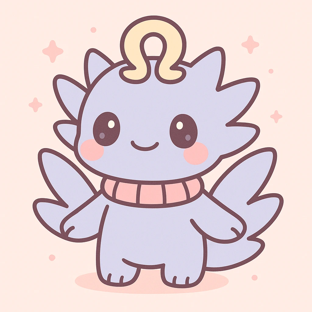 Mahoraga from Jujutsu Kaisen, chibi style, cute and simplified emoji