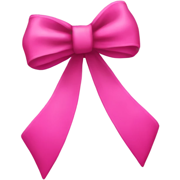 hot pink bow  emoji
