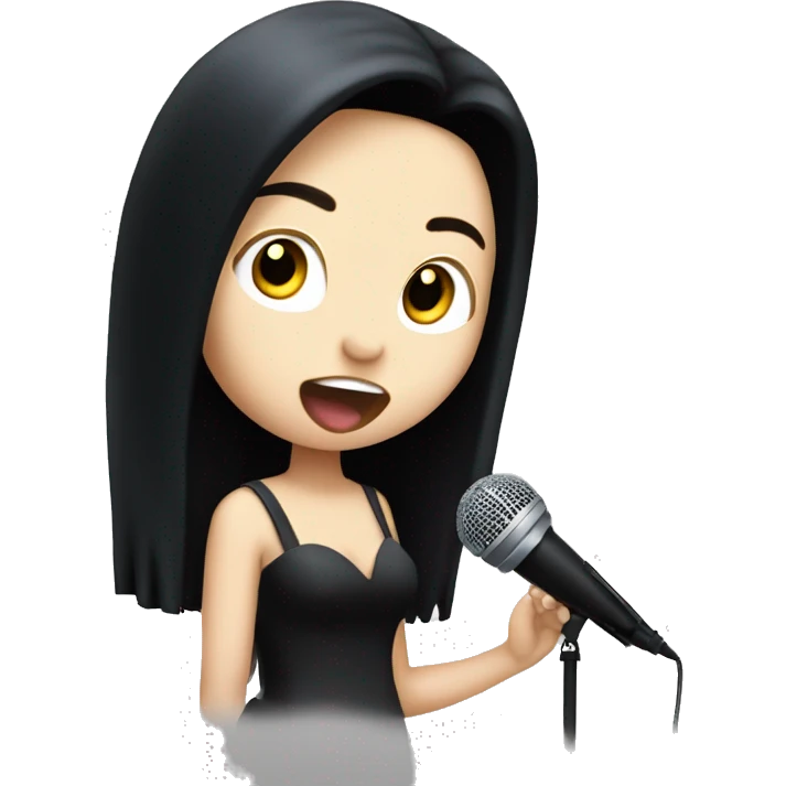 amy lee singing with microphone emoji
