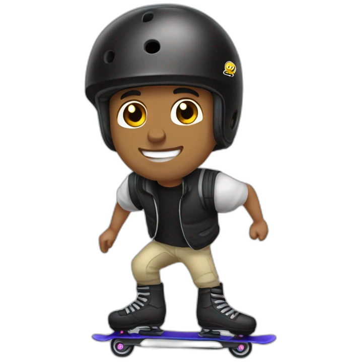 Jon julio rollerblading emoji
