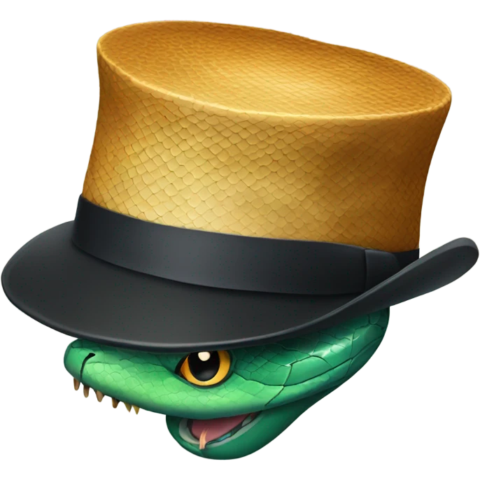 snake with a hat on emoji