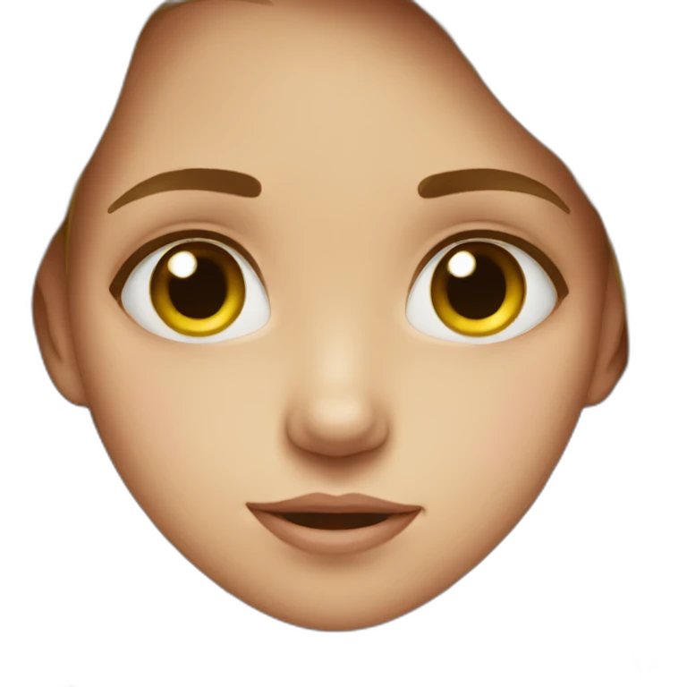 young girl with a tear emoji