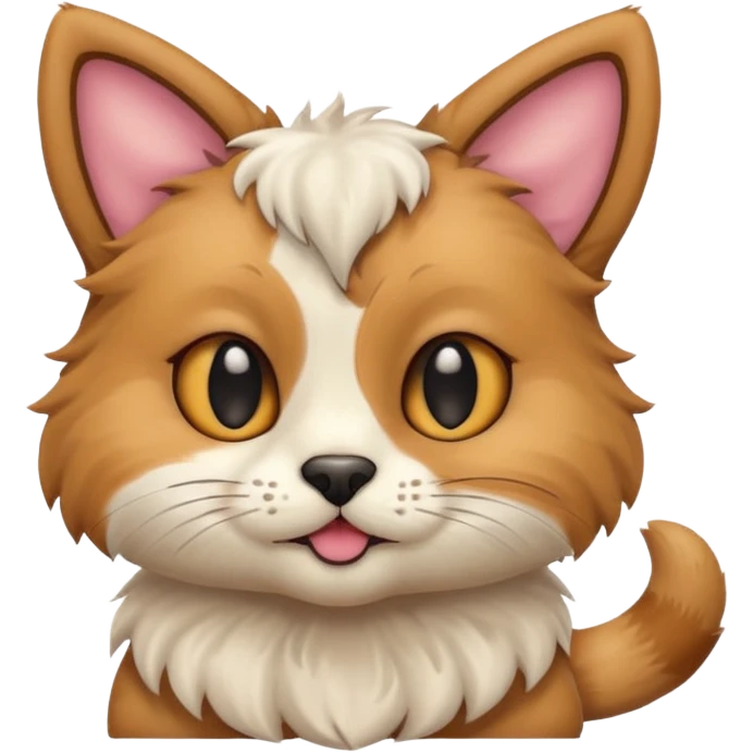 cat and dog one body emoji