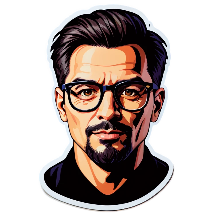 male portrait with glasses emoji