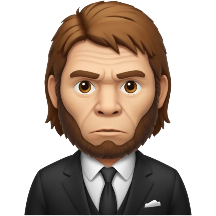 Neanderthal in suit emoji