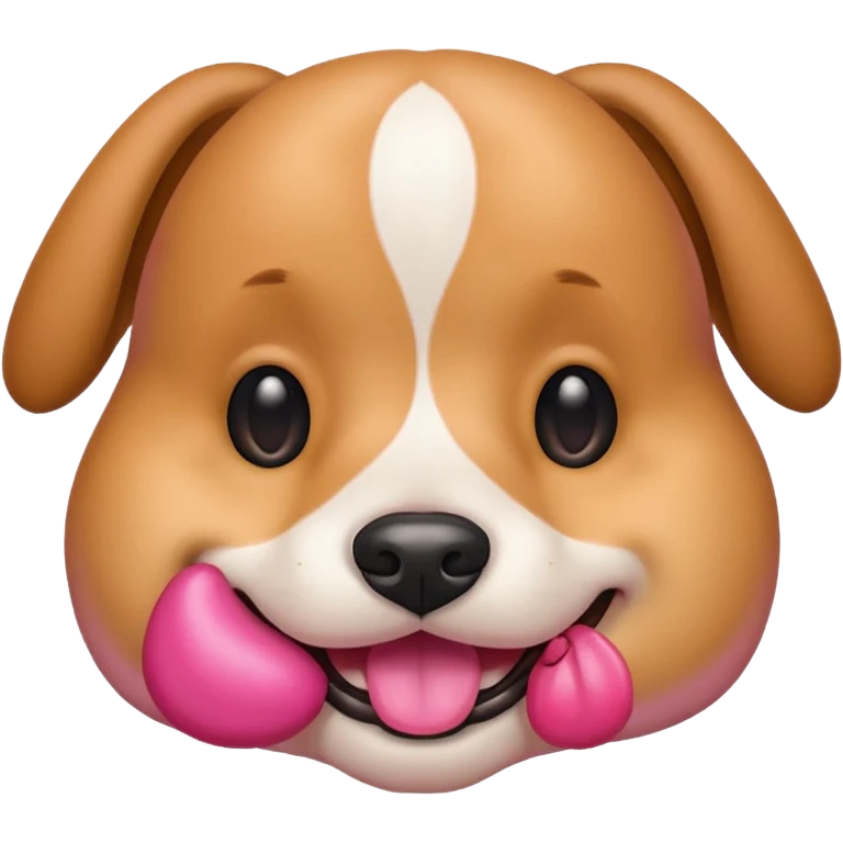 Perro con labios emoji