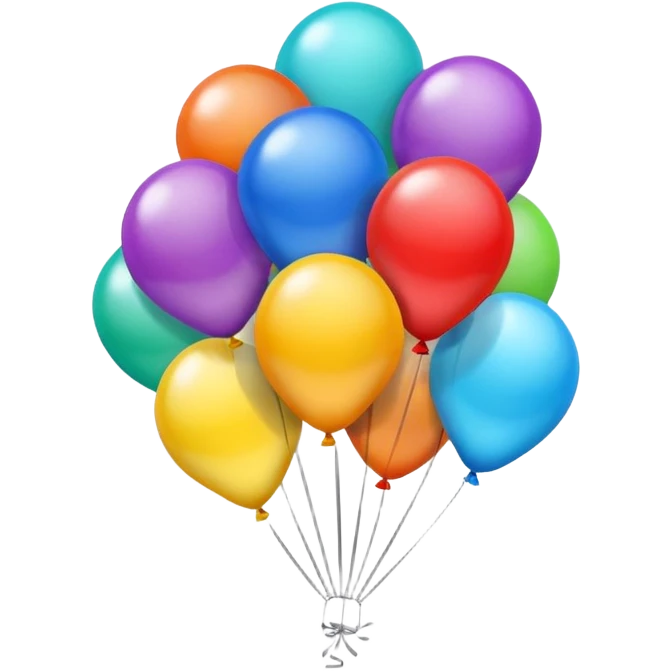 make an emoji of helium balloons emoji