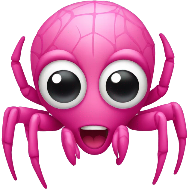 Pink spider emoji