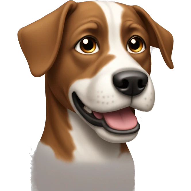 Dirt on a dog emoji