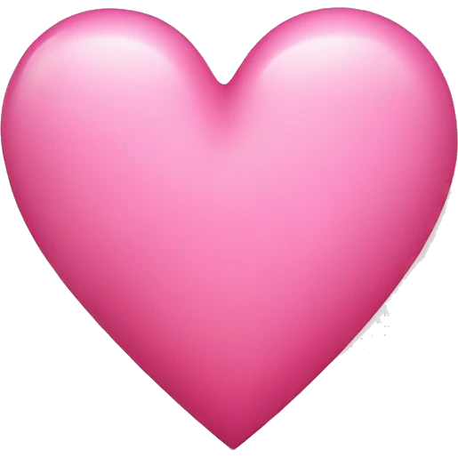 Cute pink heart emoji