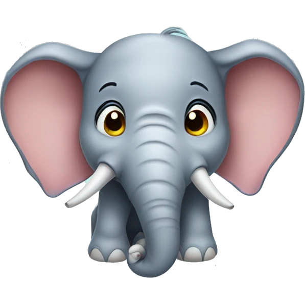 Elephant rolling its eyes emoji