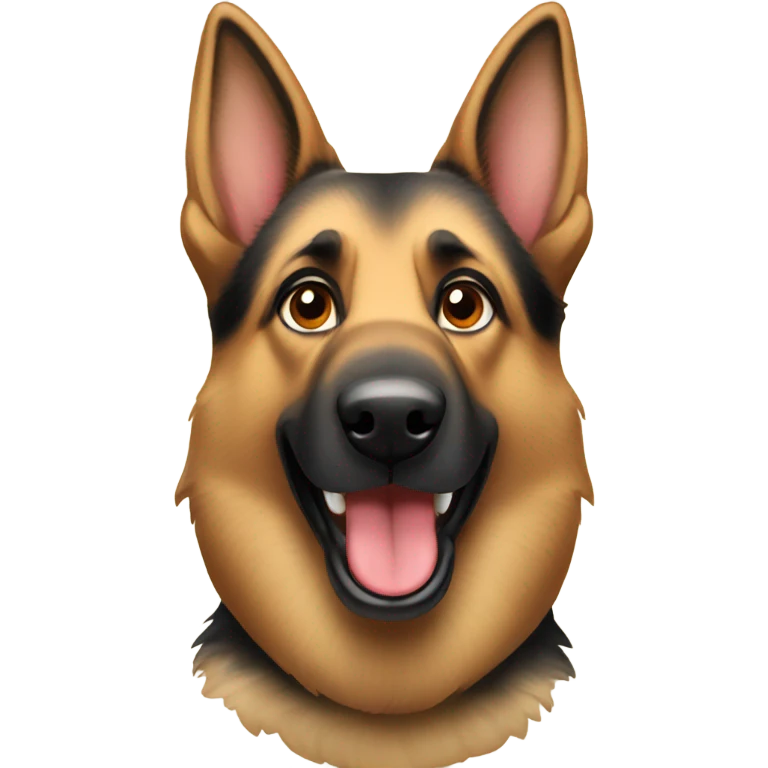 Funny German Shepard  emoji