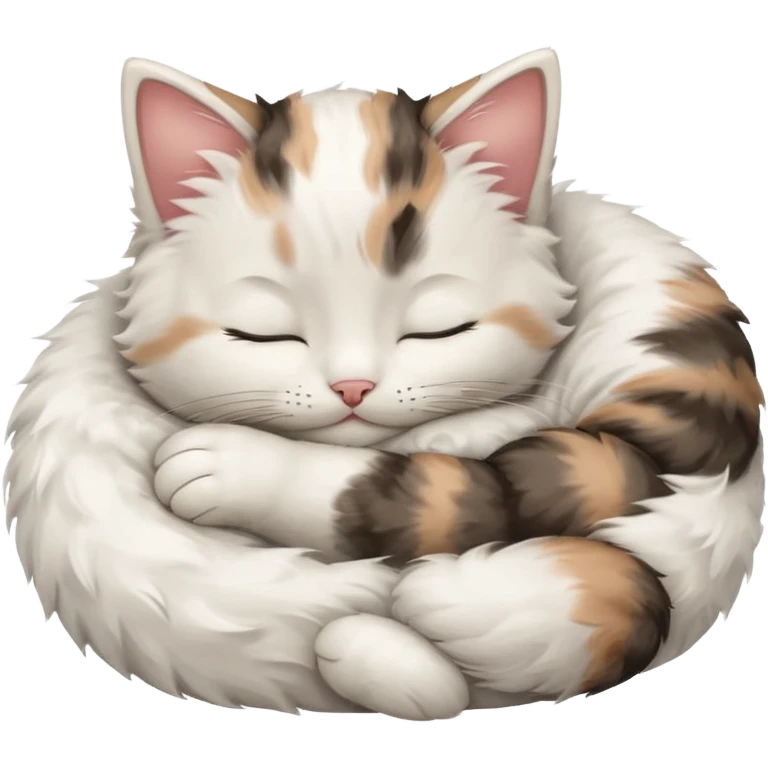 kitten sleeping emoji
