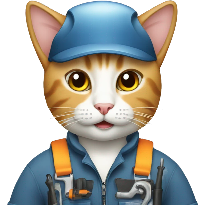 cat mechanic emoji