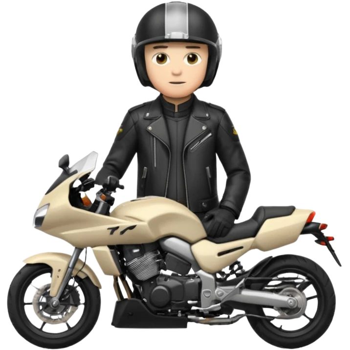 Le tapeur Jul avec la moto tmax emoji