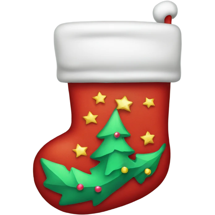 Christmas stocking emoji