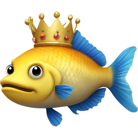 fish with crown emoji