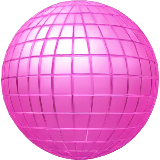 Light pink disco ball  emoji