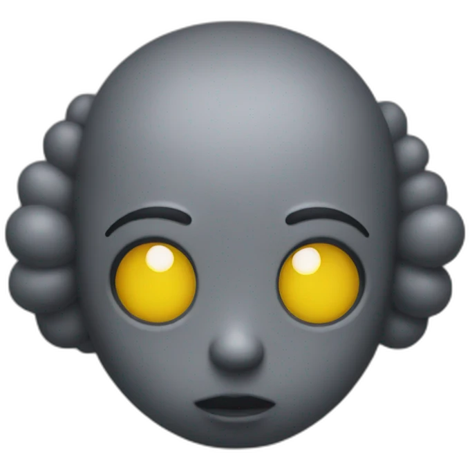 KAWs yellow eyes emoji