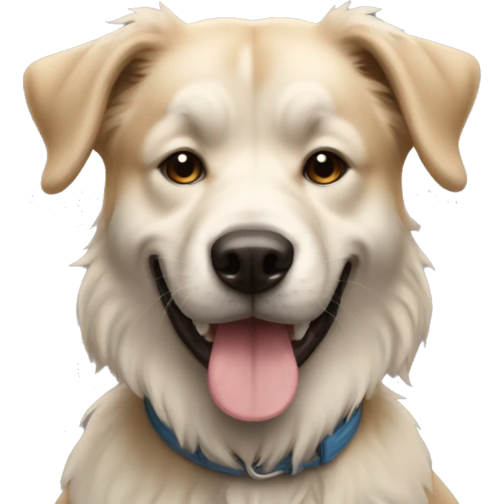 Chien qui sourit  emoji