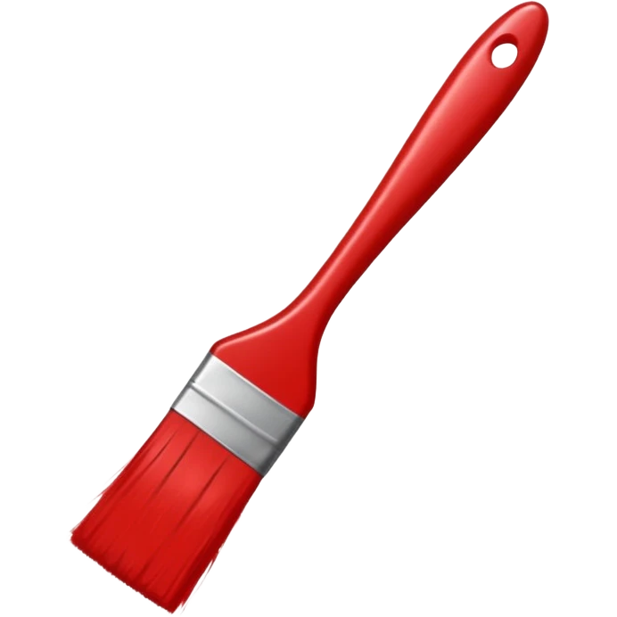 Red line painting brush emoji