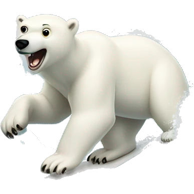 polar bear surfing wave emoji