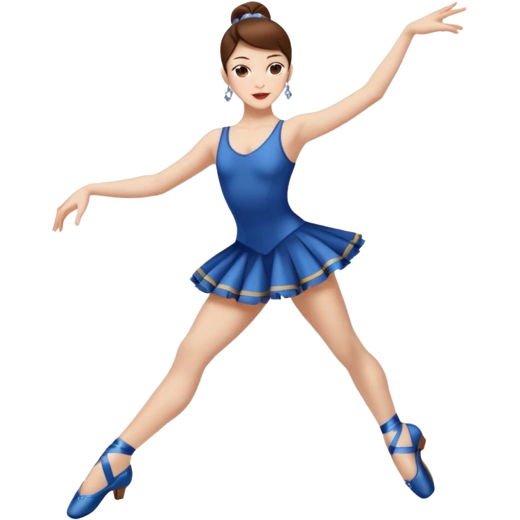 Jazz dancer white with brown hair wearing dance turning shoes not ballet shoes  emoji