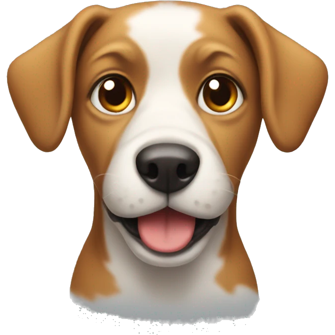 Dog with nos emoji