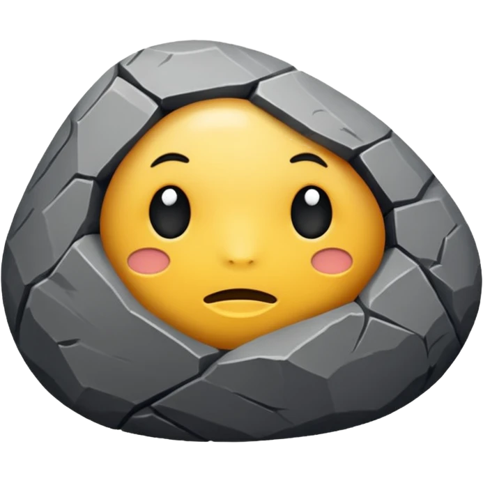 generate me a simple rock without face emoji