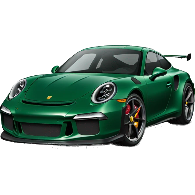 Dark green Porsche 911 gt3 emoji