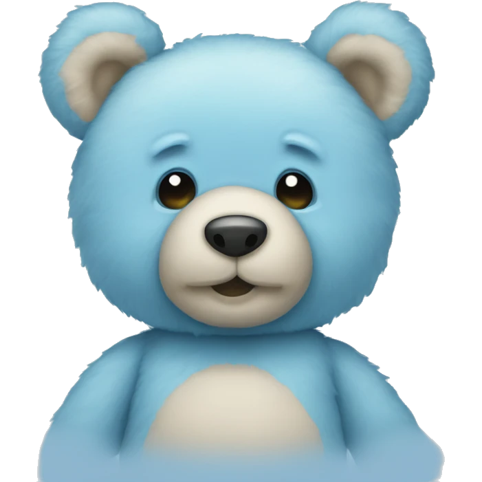 Sky blue teddy bear  emoji