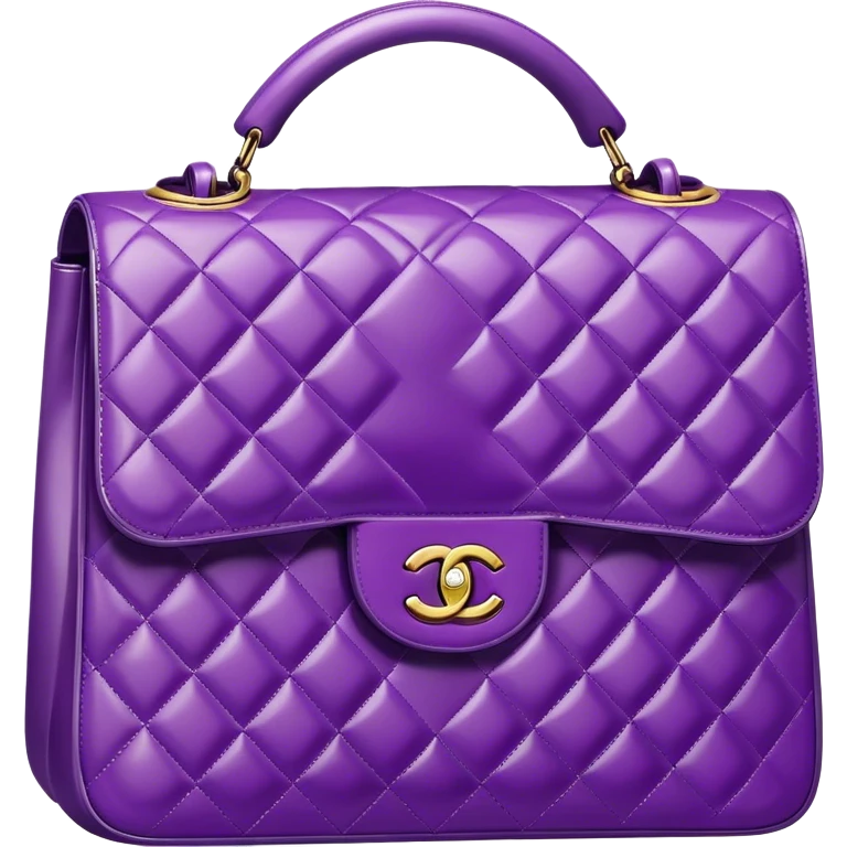 Purple Chanel handbag  emoji
