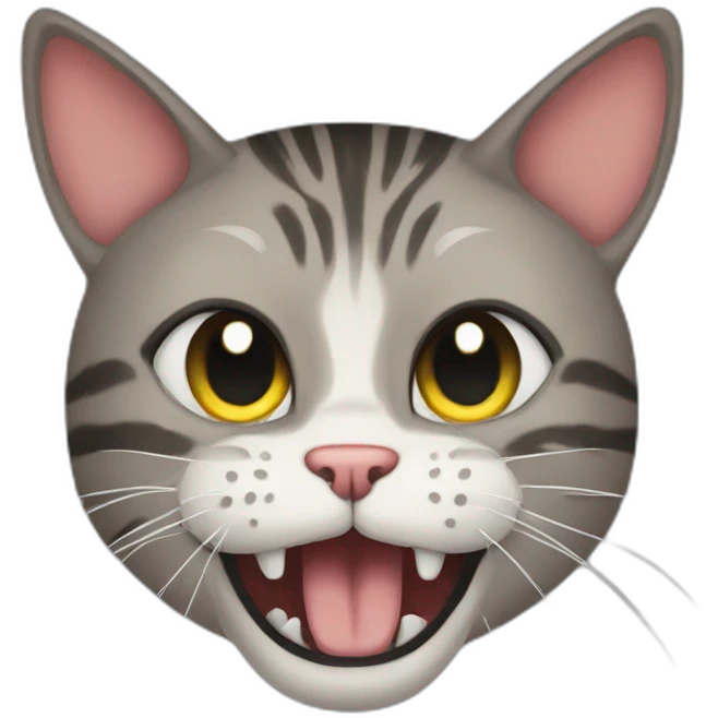 Hissing cat emoji