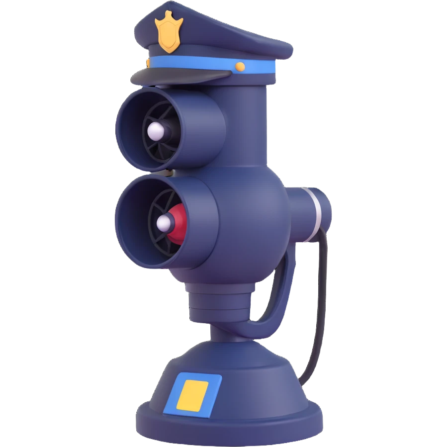 American GTA-inspired police siren, emote style, no background emoji