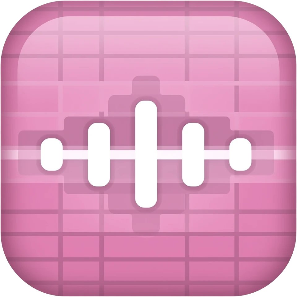 light pale pink Garageband emoji