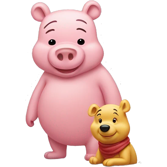 Pooh and Piglet  emoji