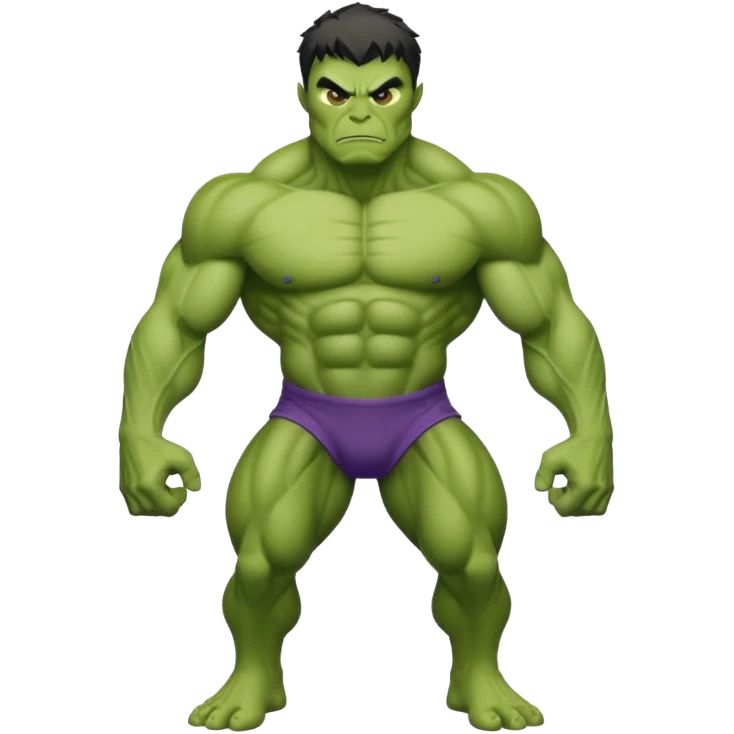 Alien buff as hulk emoji