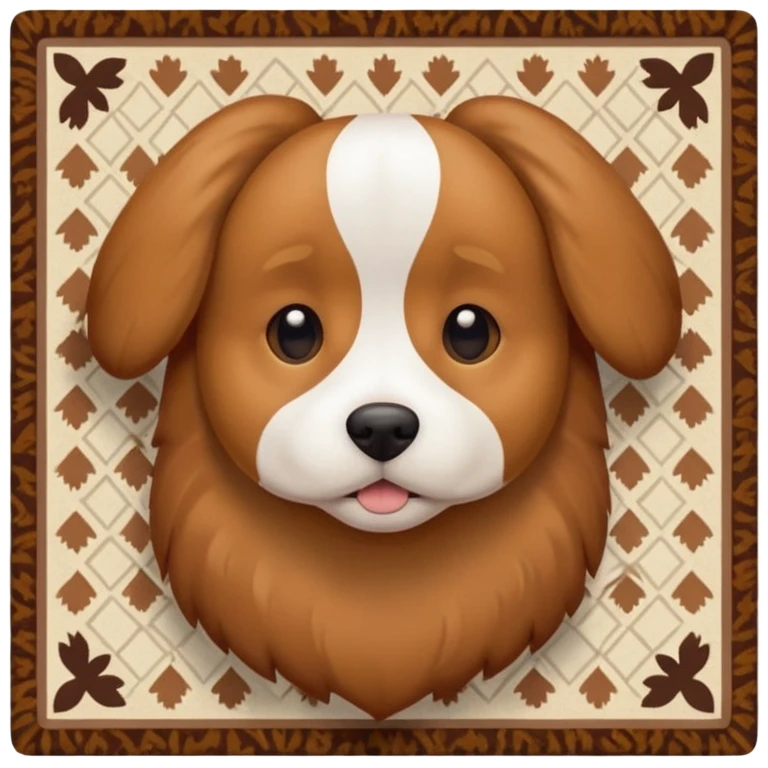 dog on a carpet emoji