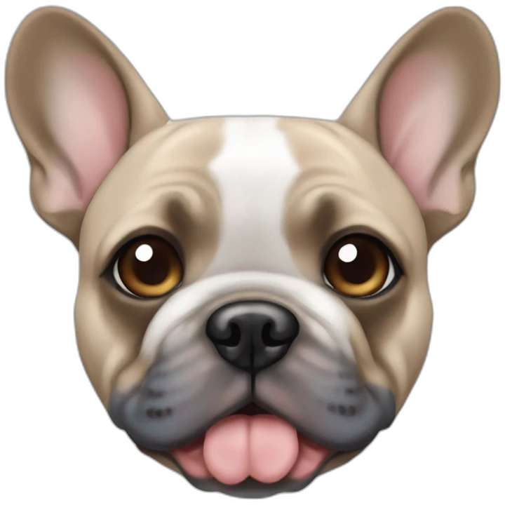 merle frenchie with one blue eye and one brown eye emoji