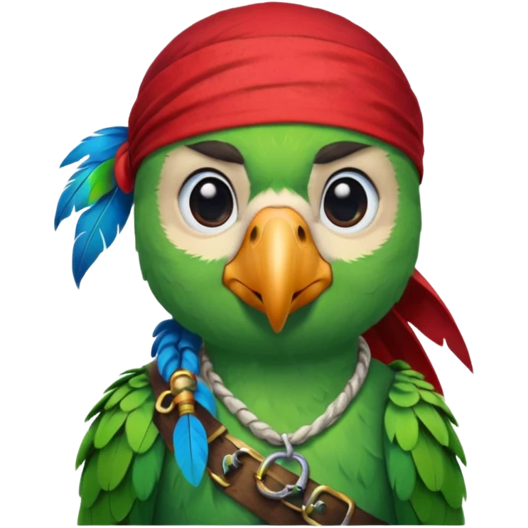 pirate and parrot emoji