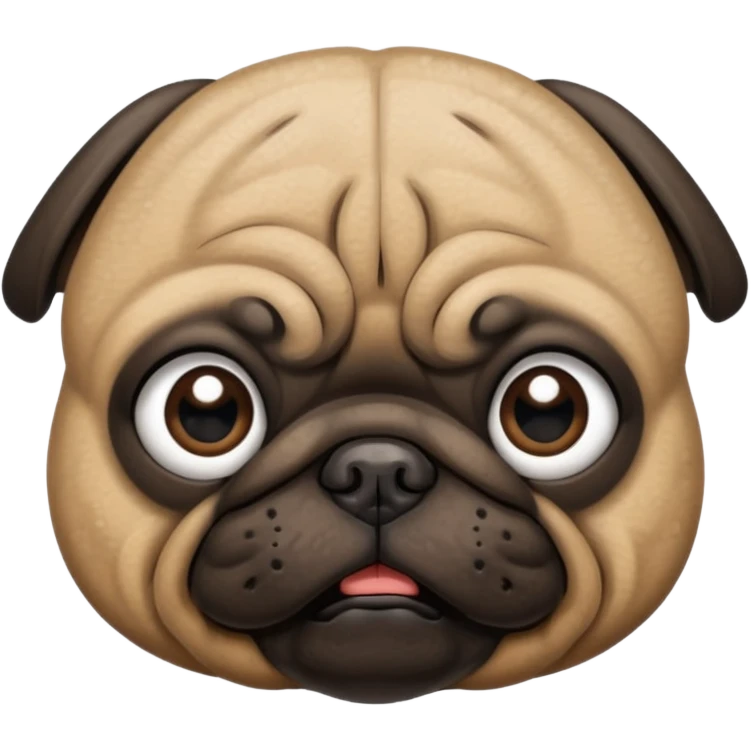 Sad pug  emoji
