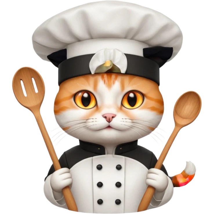 a cat is cooking emoji