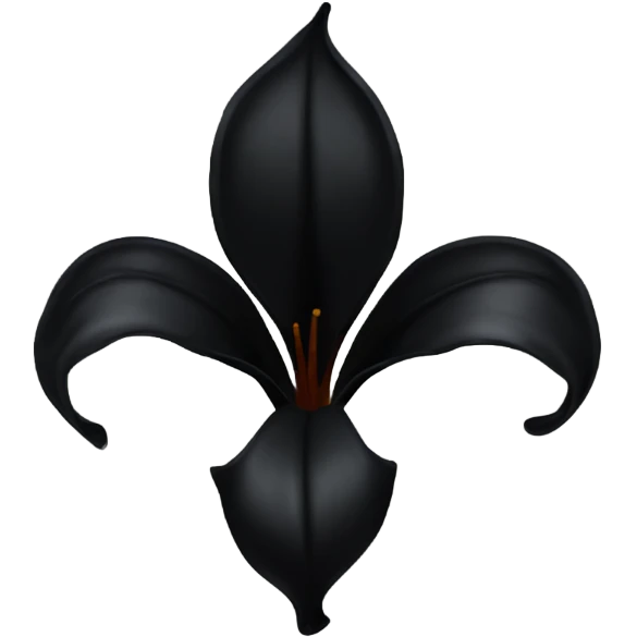 Black lily emoji