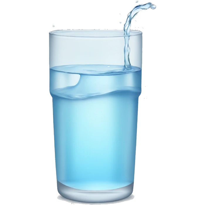 Full glass of water emoji