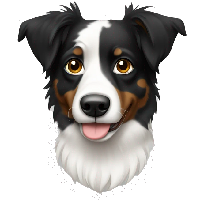 White and black Aussie  emoji