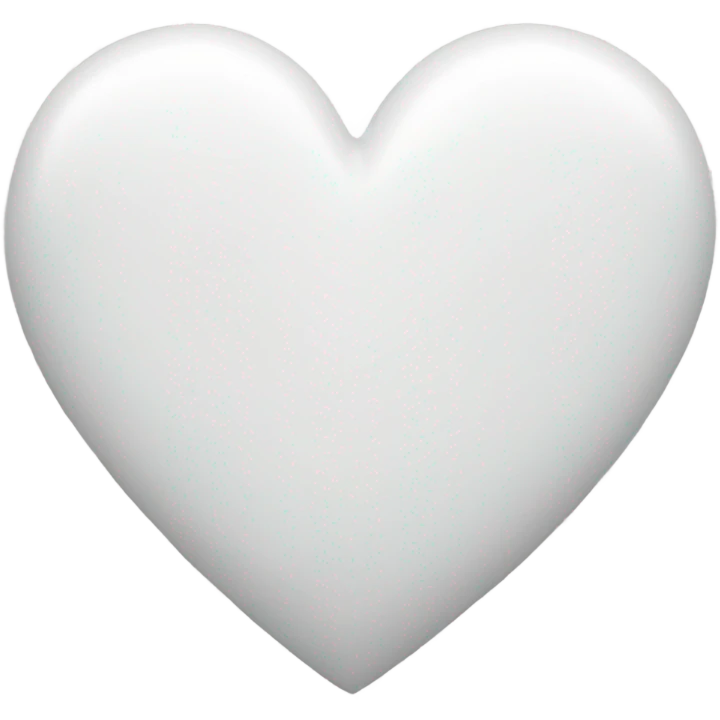 White heart  emoji