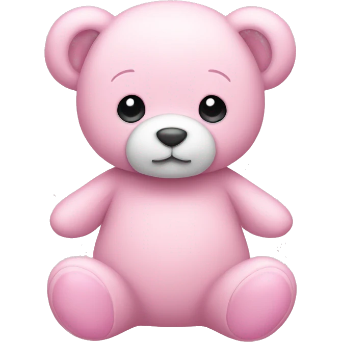 light pink teddy emoji